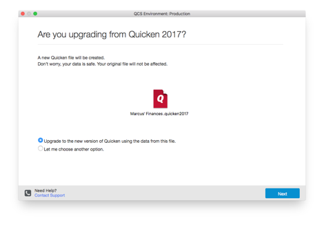 quicken 2015 check for updates